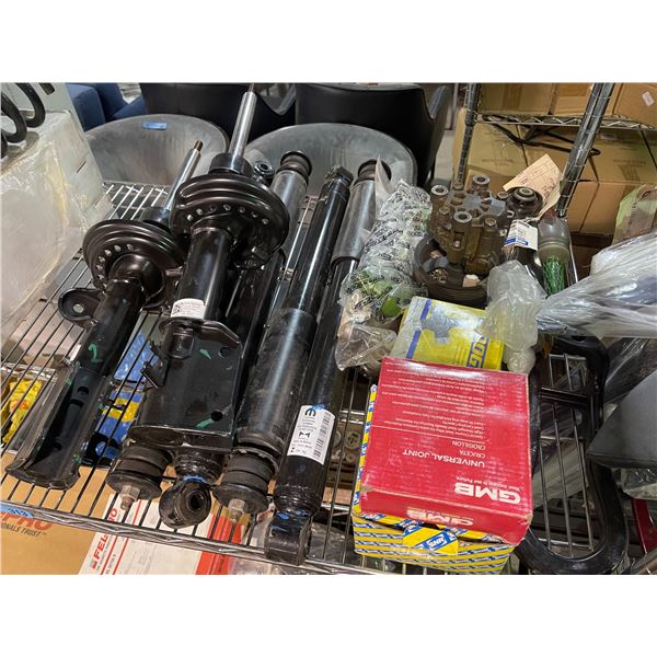Mixed Suspension & Drivetrain Parts - Mopar Shocks, GMB Universal Joint, and More