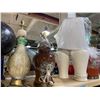 Image 4 : Group of 7 Table Top Lamps, Brass Bucket & Decorative Items