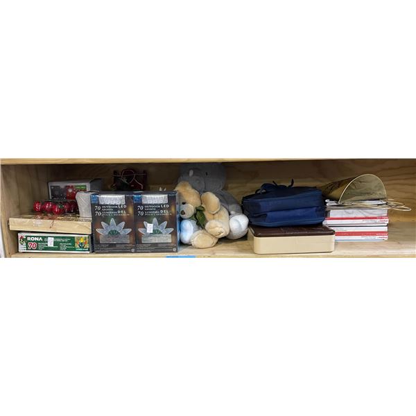 Group of New Christmas Decoration & Lights - includes Stuffed Animals & Office Supplies