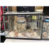 Image 3 : Group of 2 Aquarium Tanks - approx. 24" & 30", with Decors
