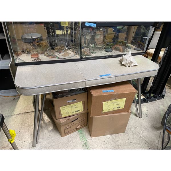 Vintage Mid-Century Melamine Cream 50" Dining Table