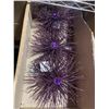 Image 2 : 8 Boxes Purple Glitter Starburst Ornaments (Christmas Forever - XM-HS3076)