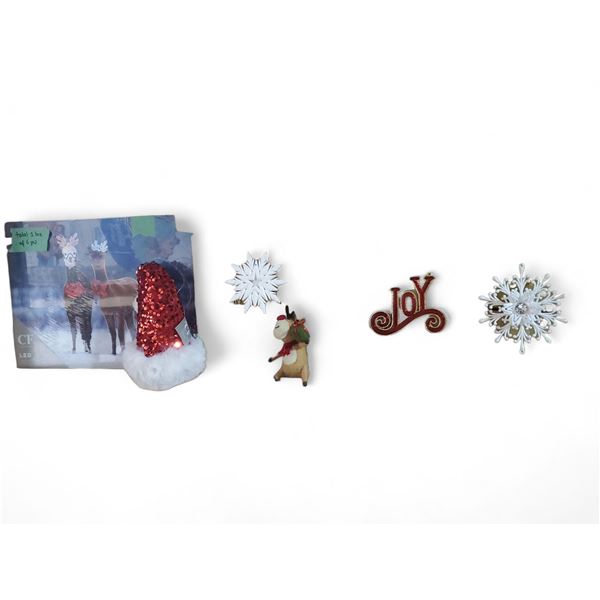 Assorted Ornaments & Decor Includes Snowflake, Joy, Deer, Canvas Light Up (Christmas Forever - vario