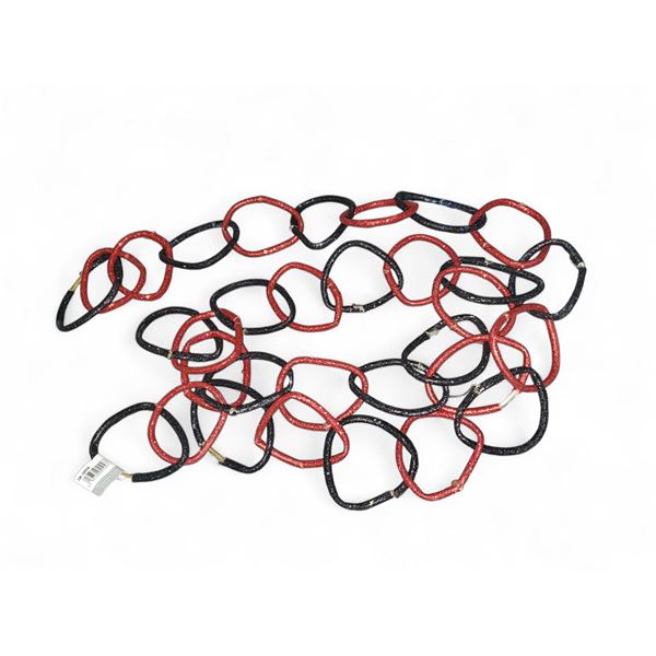 Large Group - 3 Boxes Glitter Ring Garland - Red/Black (Christmas Forever - XM-G6515)