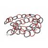 Image 1 : Large Group - 3 Boxes Glitter Ring Garland - Red/Black (Christmas Forever - XM-G6515)