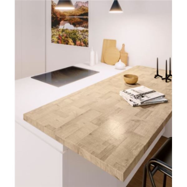 New in Box - RAPALLO OAK 8 ft. Laminate Countertop/Worktop - RV: $149 CAD (1001581468)