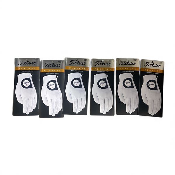 NEW -  Fitleist Players Women's Left Large Pearl Golf Gloves (5pcs)