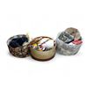 Image 1 : Group of 3 Vintage Round CArdboard Hat Boxes - includes Sewing Supplies & Msc. Caps