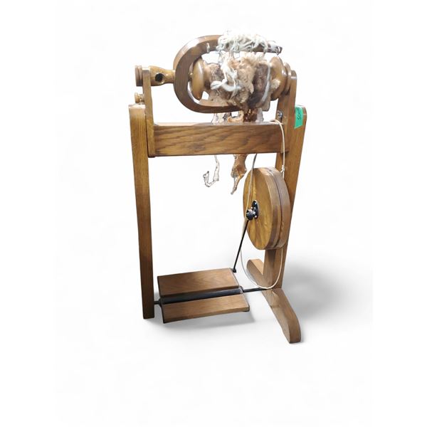 Antique Wooden 3ft Spinning Wheel