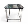 Image 1 : Homelegance Lyrica Clear Glass Square End Table with Acrylic Legs - RV: $799 CAD - H24" x 24" x 24" 