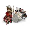 Image 1 : Christmas Decor & Figurines - includes Set of Golden 16" Reindeer Figurines/Animated Santa Claus Fig
