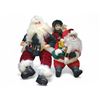 Image 2 : Christmas Decor & Figurines - includes Set of Golden 16" Reindeer Figurines/Animated Santa Claus Fig