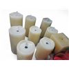 Image 2 : Group of Christmas Candles & Candle Holders - includes 8 Flameless LED Wax Candles