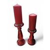 Image 3 : Group of Christmas Candles & Candle Holders - includes 8 Flameless LED Wax Candles