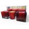Image 4 : Group of Christmas Candles & Candle Holders - includes 8 Flameless LED Wax Candles