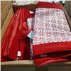 Image 3 : NEW Group of 2 Boxes of Christmas Red & White Runners (16" x 72" - approx. 32 pcs per Box) & 1 Box o