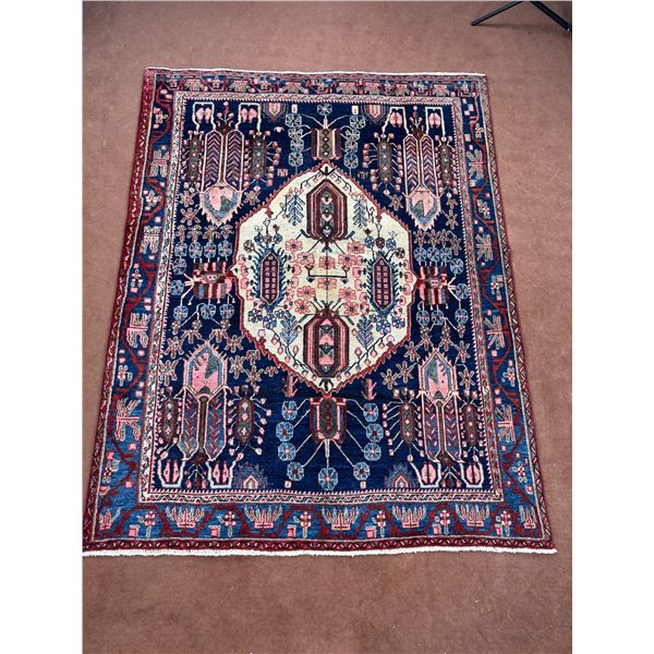 Authentic Handmade Persian Rug - Sirjan - Made in Iran - Dimensions: 6.2' Ã— 4.9 '  ft No: 