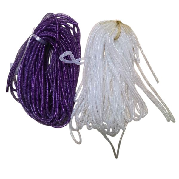 NEW Christmas Deco Flex Tubing Purple & Whit - includes 2 Boxes of 30 pcs