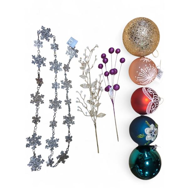 NEW Christmas Glass Balls & Ornaments - includes approx. 17 Assorted Boxes of 12 pcs each