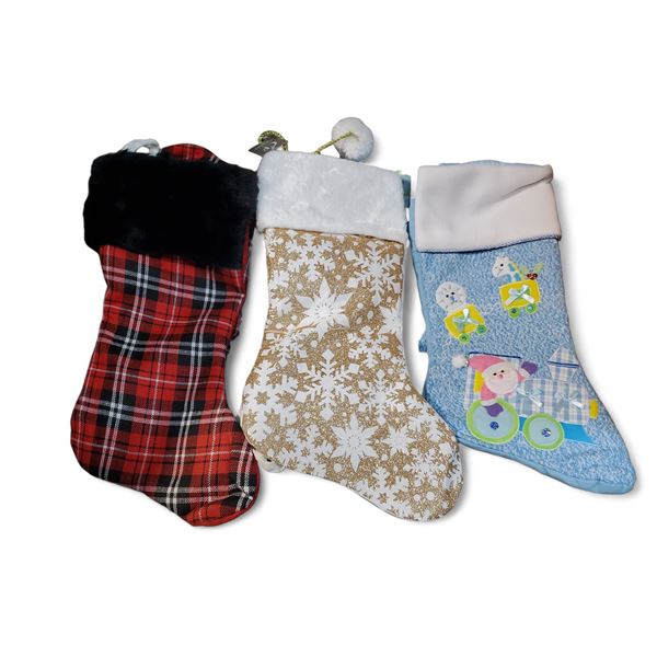 NEW Christmas 20" Assorted Socking - approx. 12 pcs x 4 Boxes White & Gold Socking & More