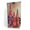 Image 5 : Group of Christmas Deco - includes 2 NEW Boxes of Glitter Bows, Framed Art, Red Tree Cones & More