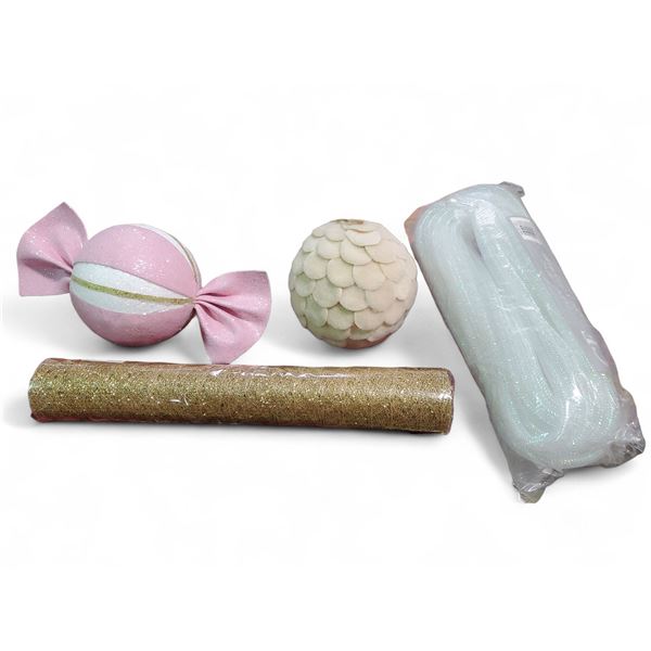 NEW Christmas Deco Tubing & Mesh - includes 4 Boxes