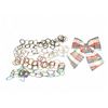 Image 1 : NEW Christmas Deco - includes 4 Boxes of Assorted Glitter Ring Garlands (approx. 48 pcs) & 1 Box of 