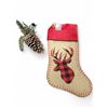 Image 1 : NEW Christmas 20" Light Brown Decorative Socking & Artificial ïne Ornaments - includes 6 Boxes of 12