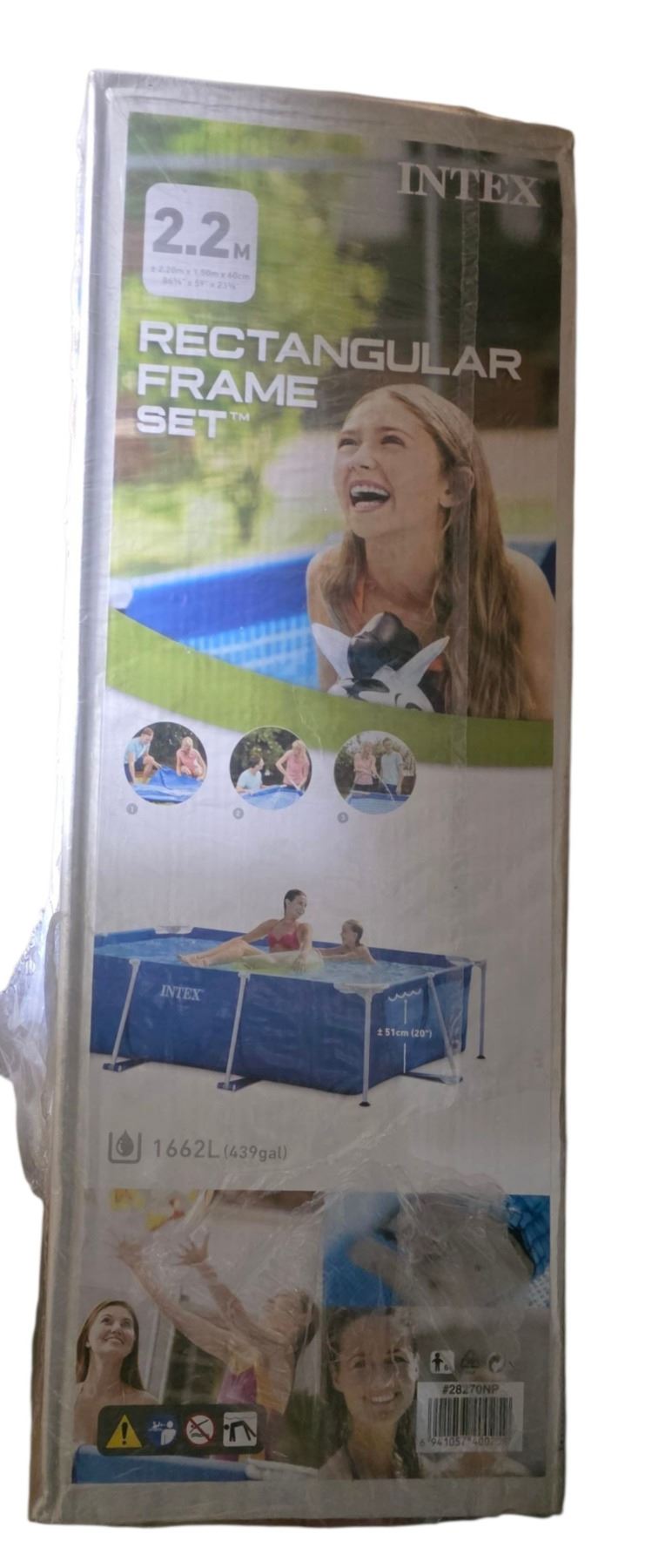 NEW in Box Intel Rectangular Frame Set 10FT Swimming Pool