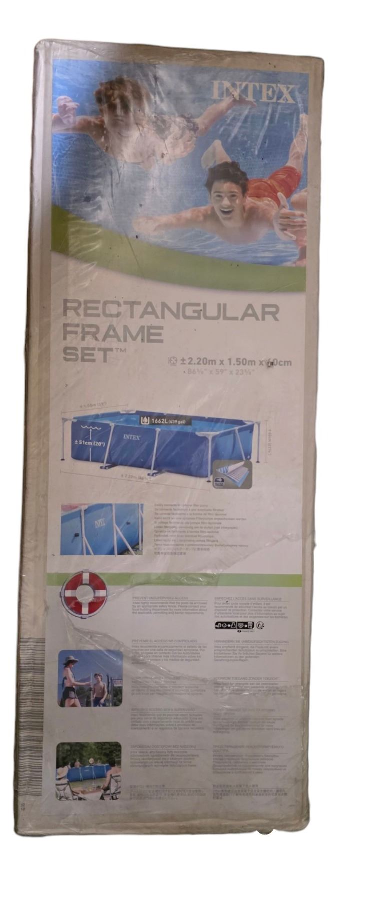 NEW in Box Intel Rectangular Frame Set 10FT Swimming Pool