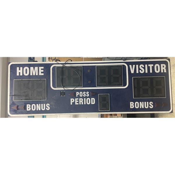 Large Electronic Scoreboard - BB-1620-4221 - Approx. H36" x W108" x D4"