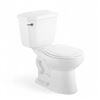 Image 1 : Glacier Bay 2-Piece Single Flush Round Standard Toilet (T-8207-3)