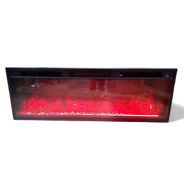 50" Electric Fireplace Inserts (Tested/Working) - Approx. H17" x 50"