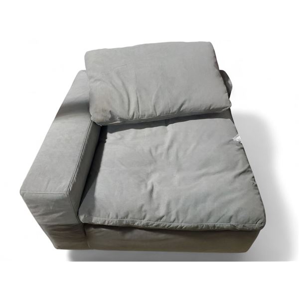 Fabric Modular Corner Sofa - Grey - Approx. H22" x W45" x D43"