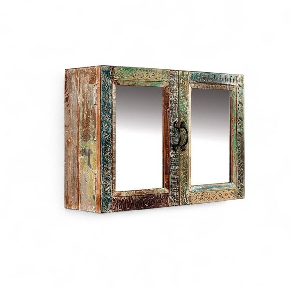 NACH Mango Wooden Mirror Wall Cabinet (FS-2404)