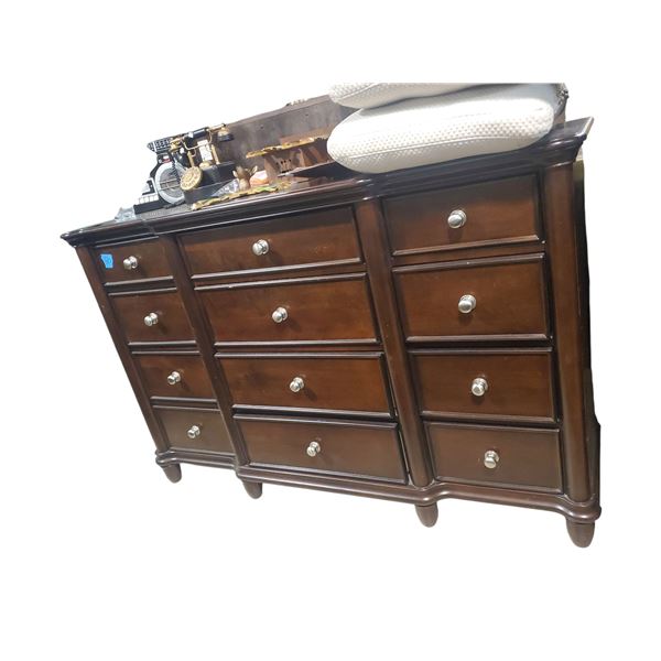 Vintage Wooden Dresser (Aprox 62" x 32" x 19"))