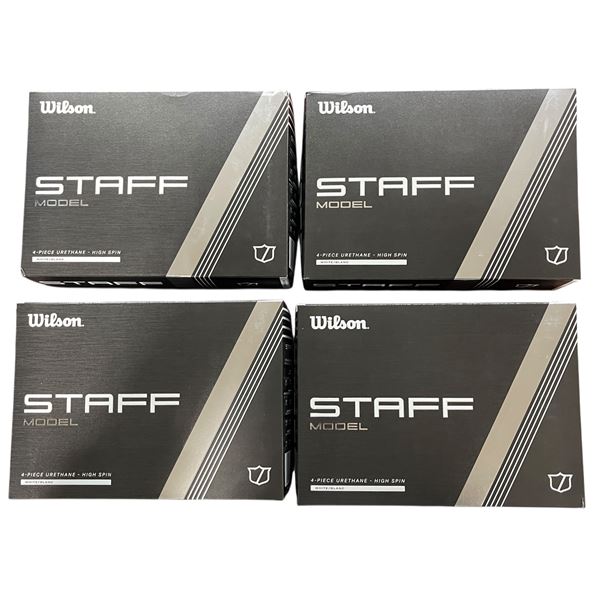 New in Box - 4 Boxes WILSON Staff Model Golf Balls - RV: $260 CAD
