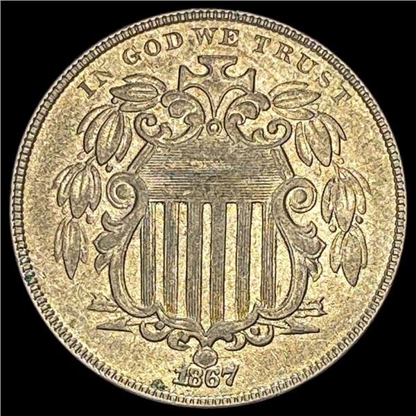 1867 Shield Nickel CLOSELY UNCIRCULATED