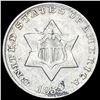 Image 1 : 1852 Silver Three-Cent Piece CHOICE AU