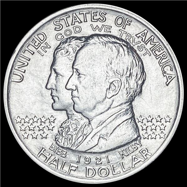 1921 Silver Half Dollar Alabama Centennial  CLOSELY UNCIRCULATED