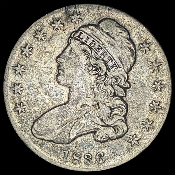 1836 Capped Bust Half Dollar LIGHT CIRC