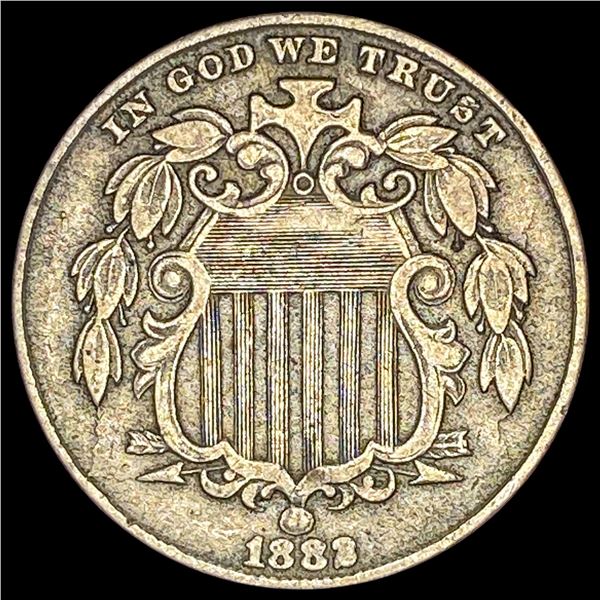 1883 Shield Nickel LIGHTLY CIRCULATED