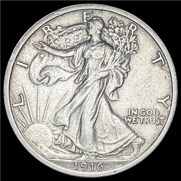 1916 Walking Liberty Half Dollar CLOSELY  UNCIRCULATED