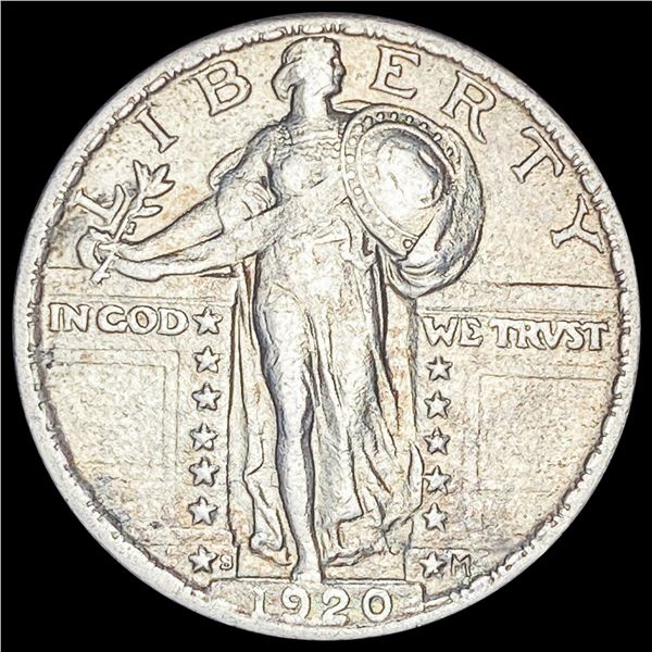 1920-S Silver Standing Liberty Quarter HIGH  GRADE