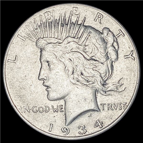 1934 Silver Peace Dollar CLOSELY UNCIRCULATED