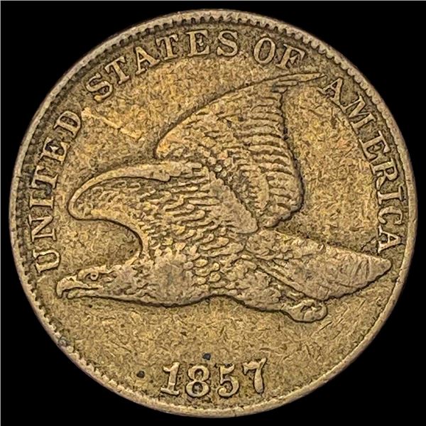 1857 Flying Eagle Cent NEARLY UNCIRCULATED