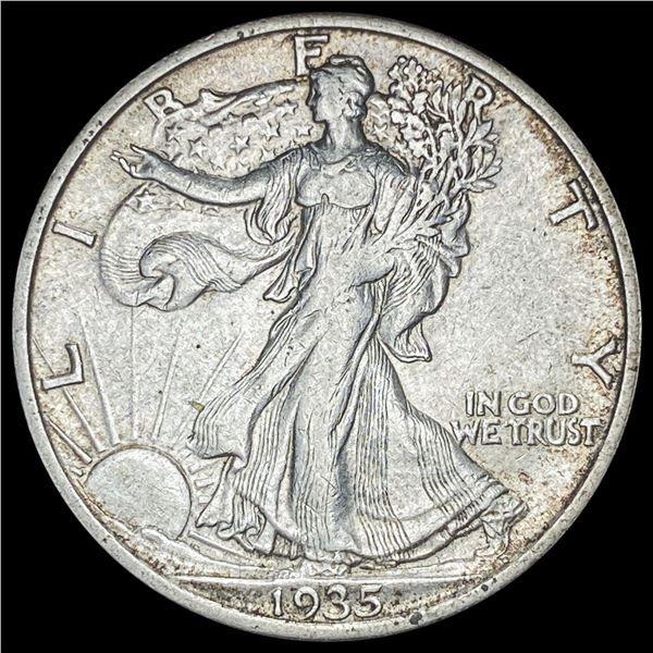 1935-S Silver Walking Liberty Half Dollar  CLOSELY UNCIRCULATED