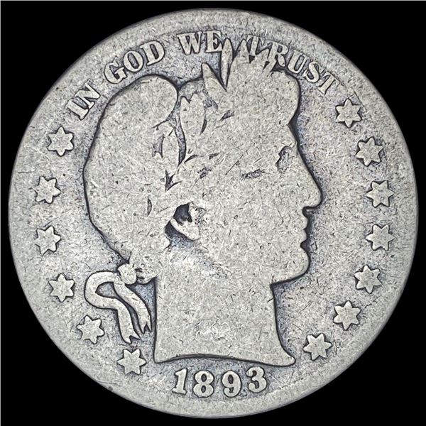 1893-S Silver Barber Half Dollar NICELY  CIRCULATED