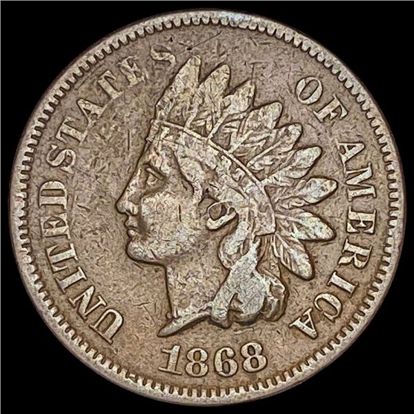 1868 Indian Head Cent LIGHTLY CIRCULATED