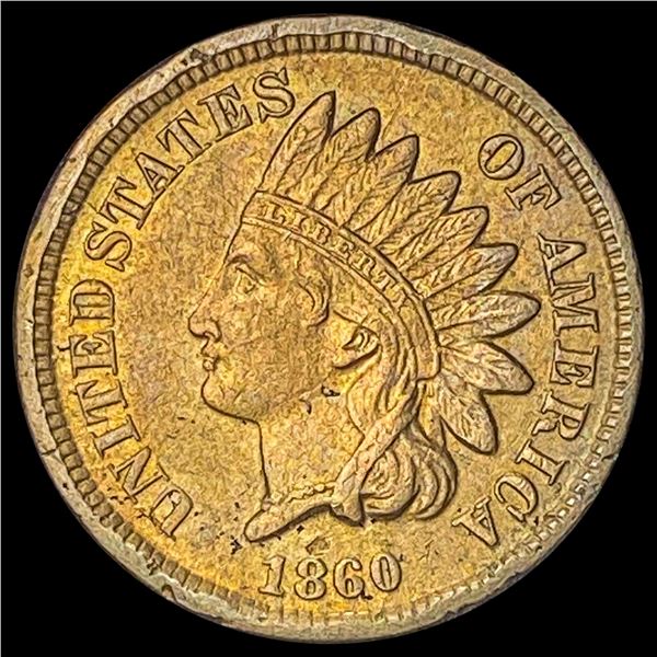 1860 Copper-Nickel Indian Head Cent CLOSELY  UNCIRCULATED